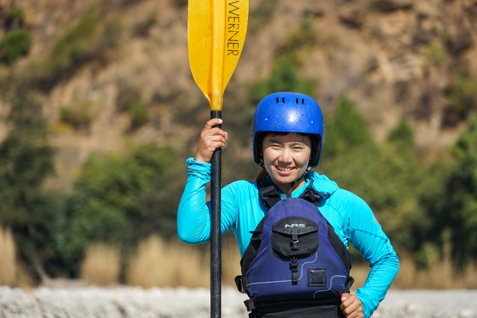 The River Guides of Panbang Trains Bhutan’s First Female Safety Kayaker