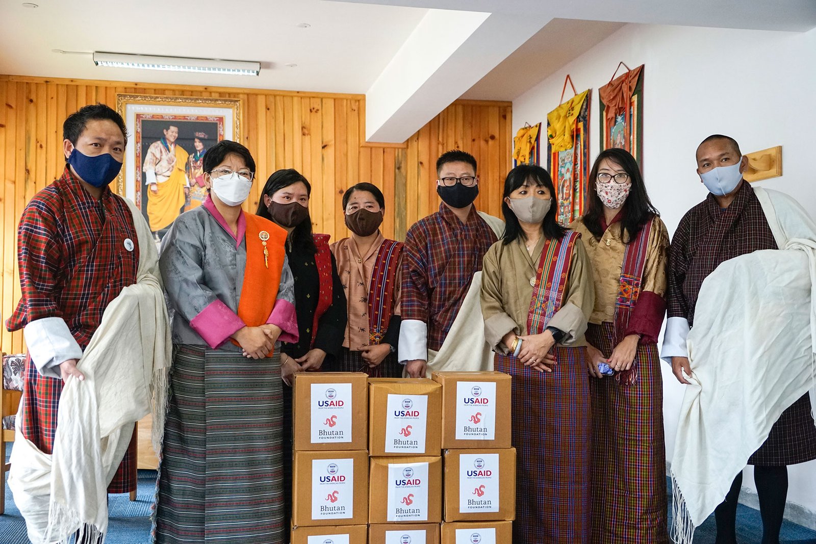 Bhutan Foundation Donates 200,000 Non-Medical Face Masks to Bhutan