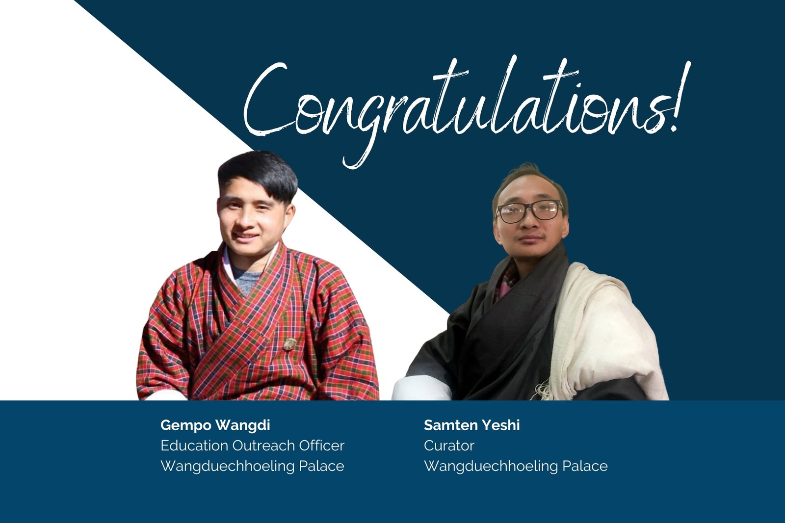 Congratulations to Samten and Gempo!