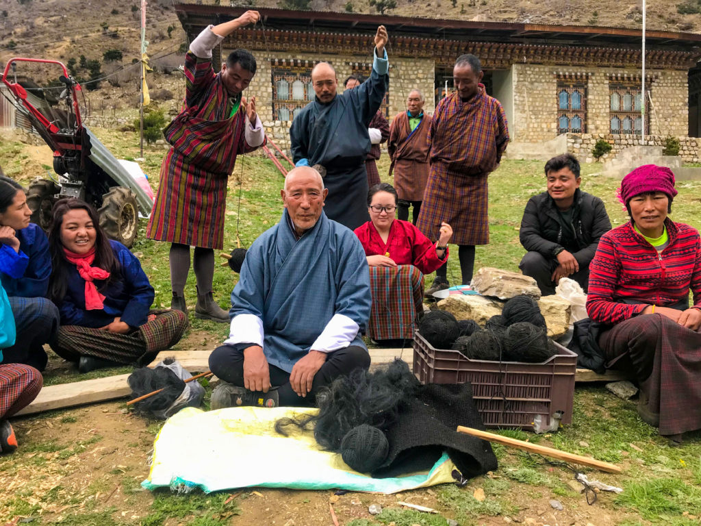 Traditional tent weaving training