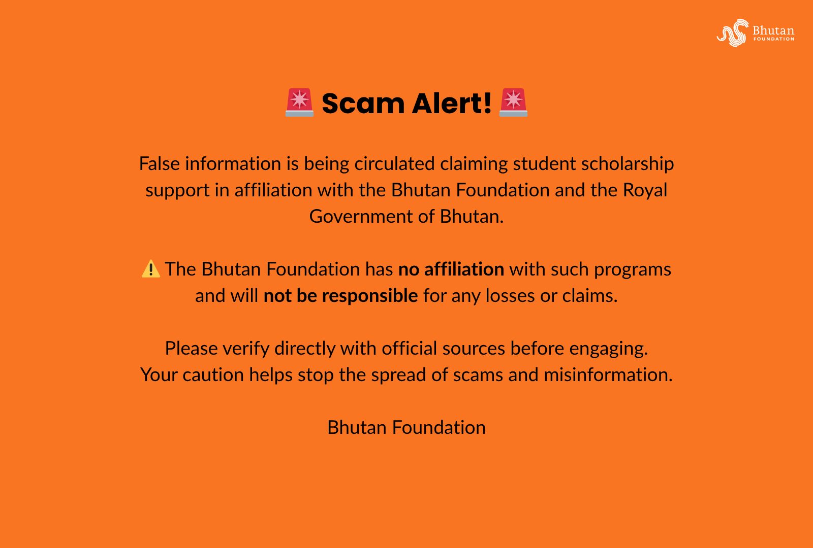 Scam Alert!